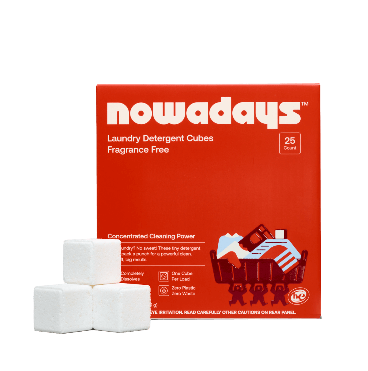 Laundry Detergent Cubes - Fragrance Free